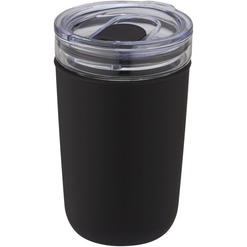 Bello 420 ml termokopp i glass med yttervegg av resirkulert plast