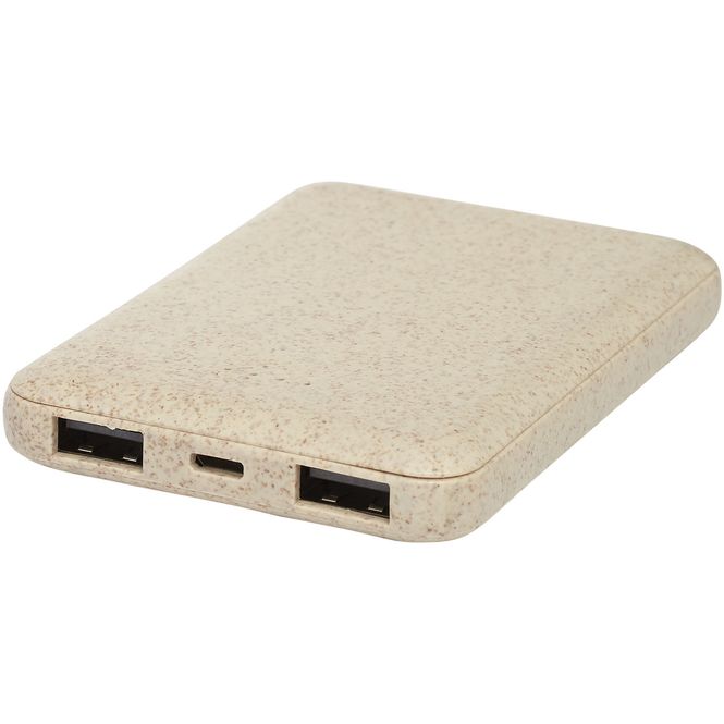 Hovedbilde Asama 5000 mAh mobillader i hvetehalm
