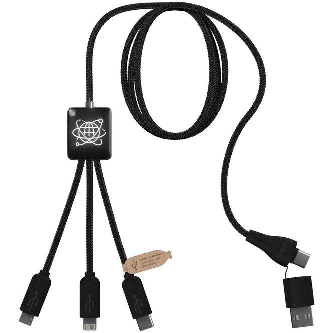 Hovedbilde SCX.design C45 5-i-1 rPET ladekabel med ...