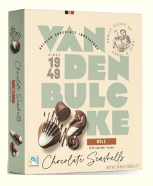 Hovedbilde Belgisk konfekt seashells 250g - Van Den Bulcke 