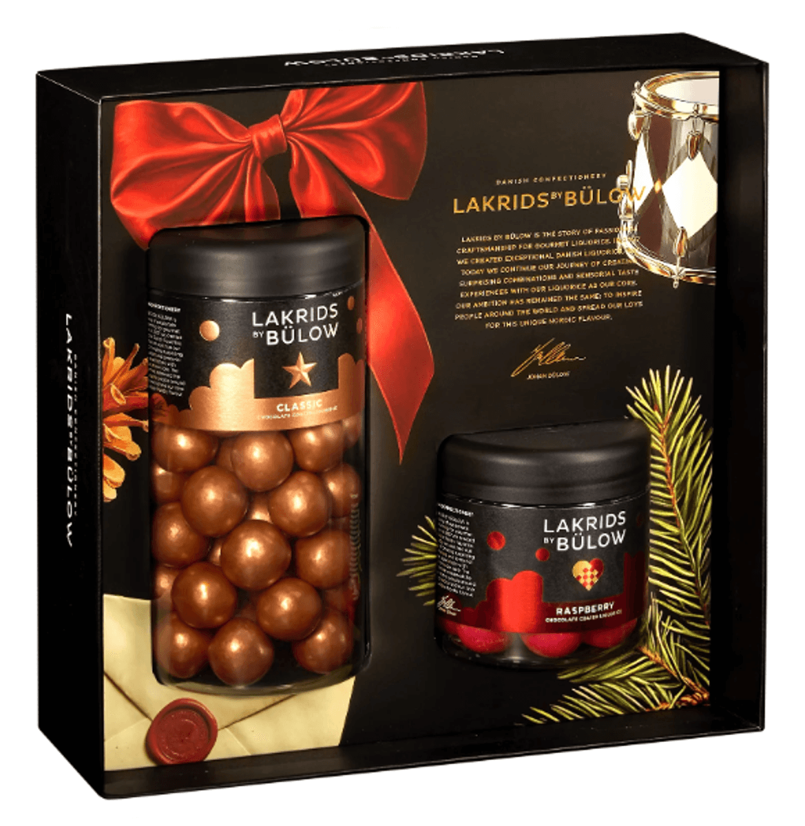 Lakrids by Bülow Black Box (Classic & Raspberry) 385g