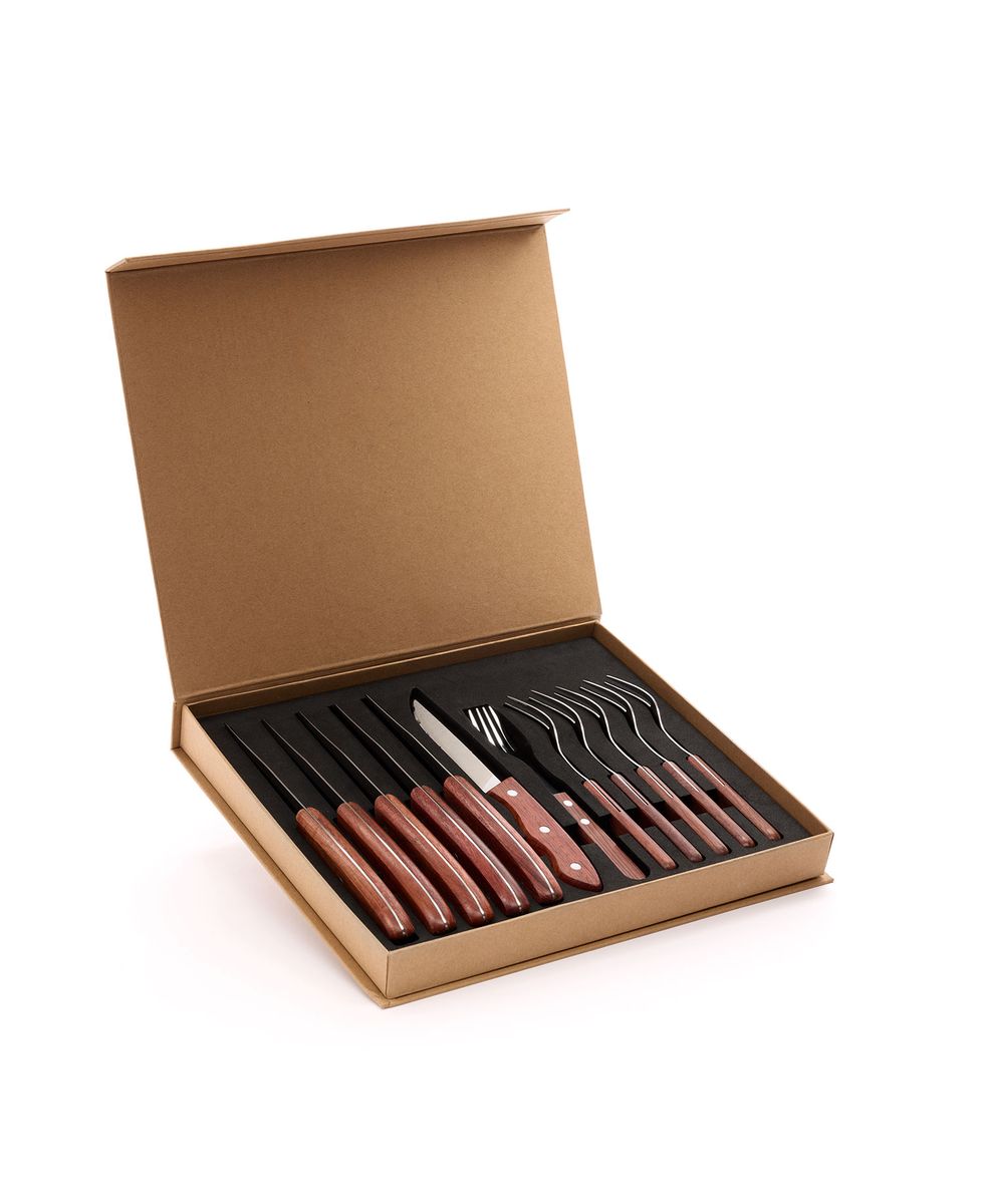 Robusta bestikk med trehåndtak 12 deler