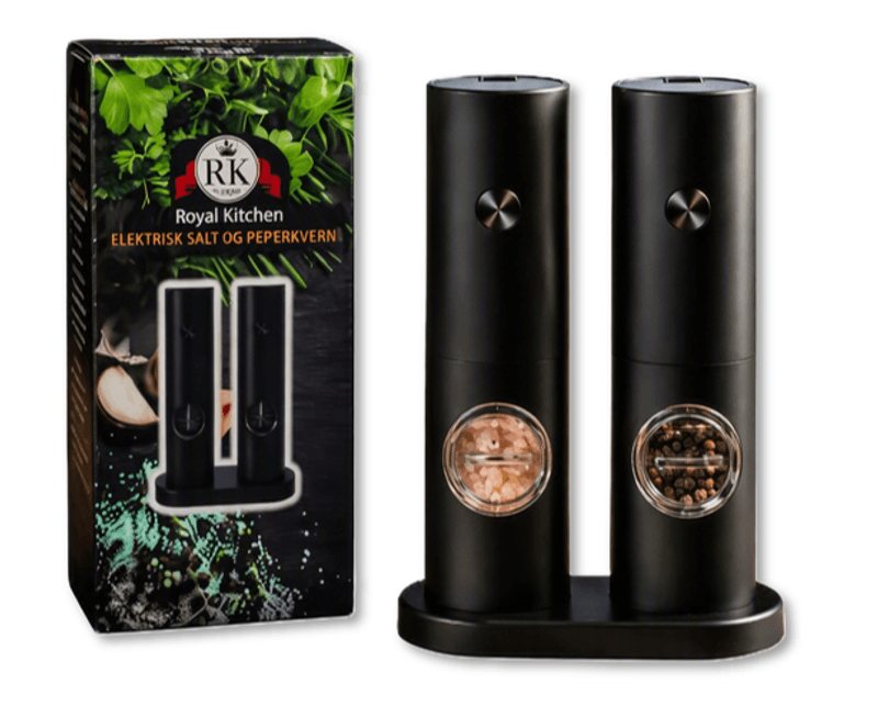 Royal Kitchen elektrisk salt- og pepperkvern